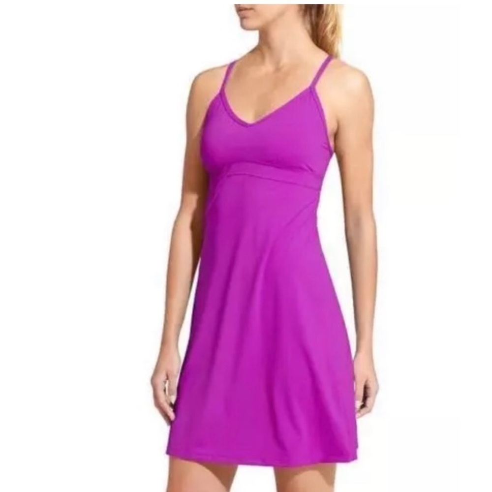 Athleta XS Shorebreak Swim Dress Purple